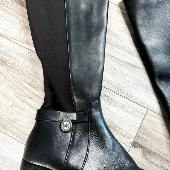 Michael KORS Black Leather Riding Boots - Picture 4 of 8